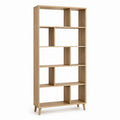 Libreria a giorno rovere chiaro in truciolare melaminico 80 x 30 x 180 cm